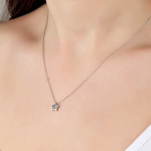 Swarovski Taşlı Gümüş Yıldız Kadın Kolye (551180762)