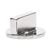 Mns 20x10x5 Mm Neodyum Mıknatıs, Çok Güçlü Dikdörtgen Neodymium Magnet - 4 Adet Set
