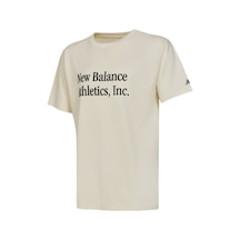 New Balance Lifestyle Erkek Tshirt Bej