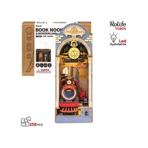 Rolife Tgb04 Time Travel Kitap Köşesi Book Nook Dıy Minyatür Maket Model Seti Mini Dollhouse 3d Model Kit Detaylı Dekoratif Hobi Seti 3d Puzzle Tiny House