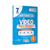 Hocam Anlatır 7. Sınıf Matematik Video Ders Notları Maarif Model-170122