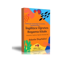 İngilizce Öğreten Boyama Kitabı (Sebzeler)