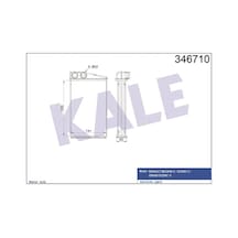 KALE OTO Radyatör 346710 Kalorifer Radyatörü Megane II 02- Scenic II 03- Brazıng