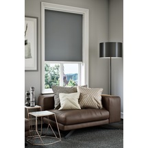 Perdea Lazer Kesim Mat Stor Perde, Lazer Kesimli Klasik Serisi, C-1004 Antrasit Renk