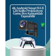 450 Ansı Lümen 4k Destekli Kompakt Ev Projektörü