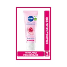 Aydınlatıcı Pirinç Yüz Peelingi 75ml, Organik Ahududu Özü, Ölü Deri Arındırıcı, Kuru Ve Hassas Cilt