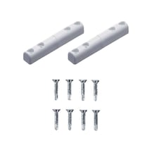 2 Adet Pvc Sineklik Menteşesi Ile 8 Adet 3.9x25 Yhb Vida Plastik