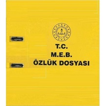 Öğretmen Özlük Dosyası Sadece Dosya