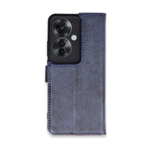 Oppo Reno 11f Kılıf Trend S Plus Kapaklı Kılıf - Lacivert 0.2M-Çok Renkli
