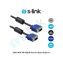 5M Erkek Erkek Vga Altın Uçlu Görüntü Kablosu