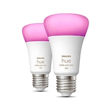 Philips Hue 9-75w Renkli Akıllı Ekopaket E27 Bluetooth Özellikli 2'li Ampul Çok Renkli