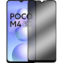 Poco M4 5G Privacy Gizlilik Filtreli Tam Kaplar Cam Koruma-AL3125