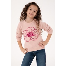 U.s. Polo Assn. Kız Çocuk Açık Pembe Kazak /triko 50316353-vr078 Acık Pembe