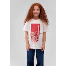 Mavi - Bugs Bunny Baskılı Beyaz Tişört 7610250-70057 Beyaz