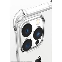 Apple İphone 15 Plus Kapak Kamera Bölümü Açık Antişok Airbag Köşe Korumalı Silikon Şeffaf Kılıf 50 x 22