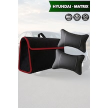 Hyundai Matrix Uyumlu Bagaj Çantası Siyah Renk Koltuk Yastığı Lüks Model