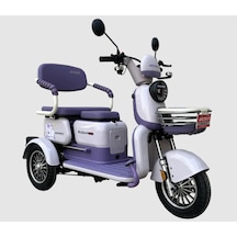 Arora Rüzgar New 650 W 3 Tekerlekli Elektrikli Motosiklet Lila
