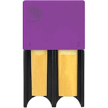 D'addario Drgrd4acpu Mor Reed Guard Kamış Saklama Kutusu 4 Adet Kamış İçin Güvenli Koruma, Klarnet Ve Alto Saksafon Uyumlu Yivli Yapı