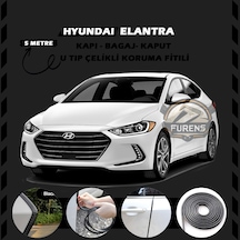 Hyundai Elantra Oto Araç Kapı Koruma Fitili 5 Metre Parlak Siyah Renk