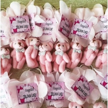 Pembe Ayıcık Anahtarlık Bebek Şekeri(30 Adet)