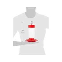 Sinek Kuşu Besleyici 907 G Plastik Sinek Kuşu Besleyicileri - Sinekkuşu Besleyicileri - 10 Besleme Portlu Levrek - Kolay Doldurma İçin Geniş Ağız/kolay Temizleme İçin 2 Parça Taban
