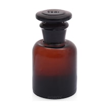 Borox Şilifli Cam Tıpalı Amber Cam Miyar Şişe 30 ML