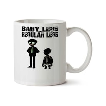 Baby Legs & Regular Legs İki Tarafı Baskılı Kupa Bardak Çok Renkli