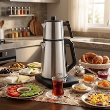 Cvs DN 1557 1.8 L Çelik Isı Ayarlı Digitea + Çay Makinesi