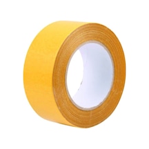 Çift Taraflı Şeffaf Sarı Bant 120 Mm Eninde 100 M. Uzunlukta
