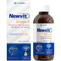 Newvit 150 ml Omega-3 D3 Vitaminli Şurup