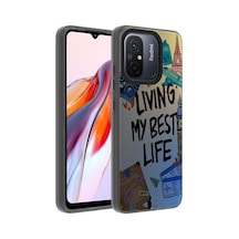 Xiaomi Redmi 12c Kılıf Vibe Desenli Kamera Yükseltili Mat Parmak İzi Tutmayan Silikon Pazarplus Seyahat
