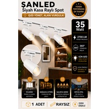 Led Beyaz Kasa Gün Işığı 35w Raylı Spot / 1 Adet