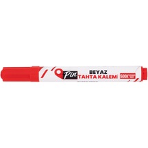 Pin 500 Beyaz Yazı Tahtası Kalemi Doldurulabilir Kırmızı 12'li Pk