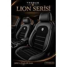 Honda Civic Sedan 1996+ Uyumlu Lion Serisi Tay Tüyü Siyah Beyaz Premium Koltuk Kılıfı