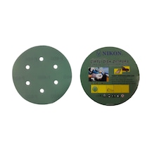 Nikon 52047 Kırılmaz Yeşil Cırt Zımpara 150x100 Kum 6 Delikli - Ysno-288556
