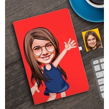 Kişiye Özel Kız Çocuk Karikatürlü Defter-4