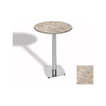 Bistro Masa Tokyo Kromnikel - Werzalit, Wermodin Ve Allzalit Tabla 70 Cm Çap - Scala Marble Çok Renkli