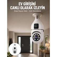 Northcity 1080p Wifi Ampul Güvenlik Kamerası Gece Görüş & Uzaktan Erişim Yeni Nesil