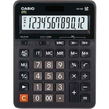 Casio GX-12B-BK 12 Hane Hesap Makinesi