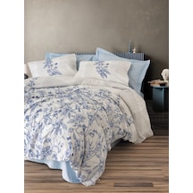 Cotton Box Tek Kişilik Nevresim Takımı Linora Mavi Mavi