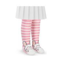 Civil Baby Tavşan 6- Bebek Kız Külotlu Çorap - Pembe