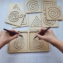 Montessori 2 El Çizgi Çalışması Ve Ince Motor Beceri Geliştirici Oyun