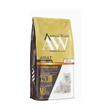Animal World Hairball Tüy Yumağı Önleyici Tavuklu Yetişkin Kedi Maması 15 KG