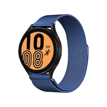 Mey İthalat Samsung Galaxy Watch 4 Metal Mıknatıslı Kordon - Mavi Diğer