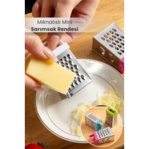 Mıknatıslı Mini Sarımsak Rendesi - Buz Dolabına Yapıştırılabilir Çok Renkli