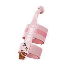 Vkemall Nbx Çift Bileklikli Kalem Tutuş Düzeltici - Ayıcık Desenli, Abs Ve Naylon Malzeme, 10-18cm Bilek Çevresi İçin Gümüş