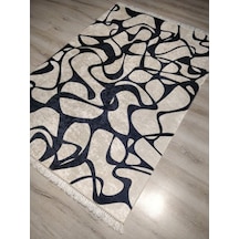 Yamalıhome Style4 Siyah Beyaz Halı 140X200 Cm