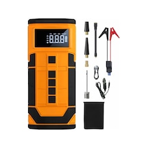 A5577 Akü Takviyeli Hava Kompresörü 4'ü 1 Arada Powerbank, Hava Kompresörü, Lcd Ekran, 8.000mah 150psı
