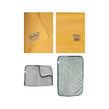 Polikur 3219 Mikrofiber Güderi Oto Kurulama Bezi Ve Spark 2315 Uber Oto Kurulama Havlusu 2'li Set