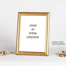 A4 Gold Çerçeve 21x30